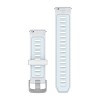Bracelet Quick Release 20 mm Garmin - Silicone Blanc/Bleu Ciel - 010-11251-B7