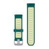 Bracelet Quick Release 20 mm Garmin - Silicone Vert canard/Citron - 010-11251-B8