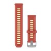 Bracelet Quick Release 20 mm Garmin - Silicone Rose Rouge/Orange - 010-11251-B9