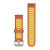 Bracelet Quick Release 20 mm Garmin - Silicone Rose Rouge/Orange - 010-11251-B9