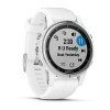 Montre Fenix 5S Plus Garmin - Silver Sapphire blanche avec bracelet blanc