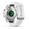 Montre Fenix 5S Plus Garmin - Silver Sapphire blanche avec bracelet blanc