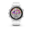 Montre Fenix 5S Plus Garmin - Silver Sapphire blanche avec bracelet blanc