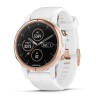 Montre Fenix 5S Plus Garmin - Rosegold Sapphire blanche avec bracelet blanc