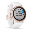 Montre Fenix 5S Plus Garmin - Rosegold Sapphire blanche avec bracelet blanc