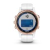 Montre Fenix 5S Plus Garmin - Rosegold Sapphire blanche avec bracelet blanc
