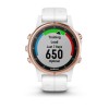 Montre Fenix 5S Plus Garmin - Rosegold Sapphire blanche avec bracelet blanc