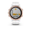 Montre Fenix 5S Plus Garmin - Rosegold Sapphire blanche avec bracelet blanc