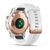 Montre Fenix 5S Plus Garmin - Rosegold Sapphire blanche avec bracelet blanc