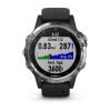 Montre Fenix 5 Plus Garmin - Silver noire avec bracelet noir