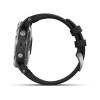 Montre Fenix 5 Plus Garmin - Silver noire avec bracelet noir
