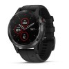 Montre Fenix 5 Plus Garmin - Black Sapphire noire avec bracelet noir