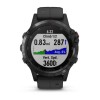 Montre Fenix 5 Plus Garmin - Black Sapphire noire avec bracelet noir