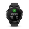 Montre Fenix 5 Plus Garmin - Black Sapphire noire avec bracelet noir
