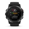 Montre Fenix 5X Plus Garmin - Black Sapphire noire avec bracelet noir