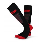 Chaussettes de ski Skiing 1.0 Lenz - noir/gris/rouge