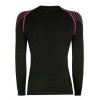 Camisola desportiva de manga comprida para mulher, compressão, respirável e anti-odor - verso