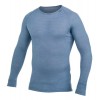 Maillot manches longues laine de mérino Crewneck Lite Woolpower - bleu nordic