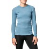 Maillot manches longues laine de mérino Crewneck Lite Woolpower - bleu nordic