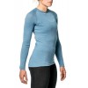Maillot manches longues laine de mérino Crewneck Lite Woolpower - bleu nordic