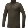 Turtleneck 200 Ullfrotté Woolpower Zip Jersey - furugrön