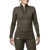 Turtleneck 200 Ullfrotté Woolpower Zip Jersey - furugrön