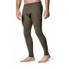 Long Johns tights med gylf 200 Woolpower - furugrön - med gylf
