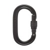 Mousqueton Oval Keylock Screwgate Black Diamond - Dubh