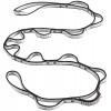 Sangle Dynex Daisy Chain Black Diamond - čierna - 115 cm