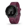 Forerunner 245 Noire - bracelet merlot Garmin