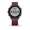 Forerunner 245 Noire - bracelet merlot Garmin