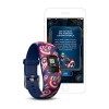 Vivofit jr 2 Garmin lasten aktiviteettirannekoru - Marvel Avengers Captain America - säädettävä rannekoru