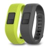 2 Vivofit hainharmaa ja vihreä hihna - säädettävä hihna 137-195 mm