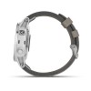 Fenix 5s Plus Sapphire, Silver avec bracelet en daim gris