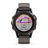 Fenix 5 Plus Sapphire, Gray titane et carbone amorphe avec bracelet en titane recouvert et carbone amorphe