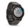 Fenix 5 Plus Sapphire, Gray titane et carbone amorphe avec bracelet en titane recouvert et carbone amorphe