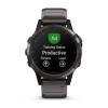 Fenix 5 Plus Sapphire, Gray titane et carbone amorphe avec bracelet en titane recouvert et carbone amorphe