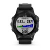 Fenix 5 Plus Sapphire, Black avec bracelet en cuir noir