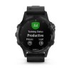 Fenix 5 Plus Sapphire, Black avec bracelet en cuir noir
