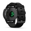 Fenix 5 Plus Sapphire, Black avec bracelet en cuir noir