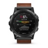 Fenix 5x Plus Sapphire, Gray avec bracelet en cuir marron