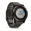 Fenix 5x Plus Sapphire, Gray titane et carbone amorphe avec bracelet en titane et carbone amorphe