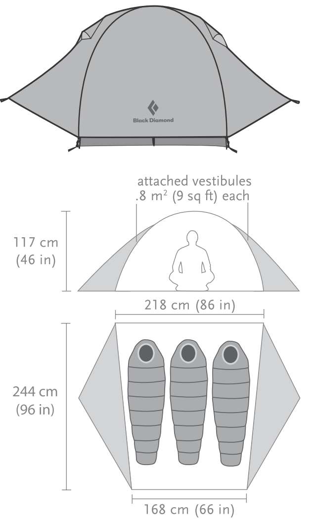 Vista Black Diamond Backpacking Tent