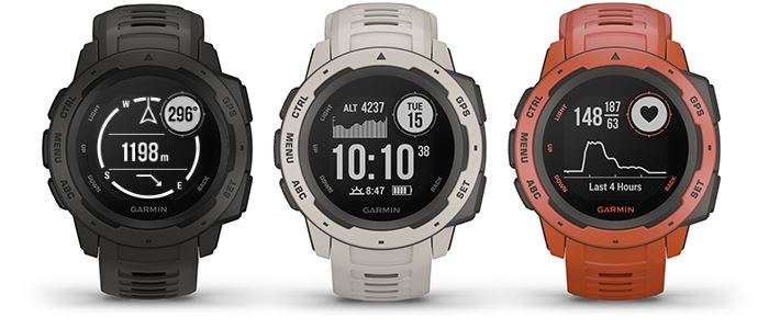 Garmin Instinct pultsometro militarrak
