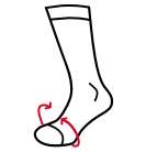 Chaussettes chauffantes avec chauffe int&eacute;grale des orteils