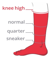 Chaussettes Lenz: tiges hautes Knee High