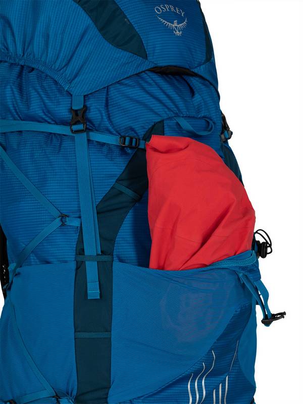 Sac &agrave; dos Exos/Eja Osprey: poche frontale renforc&eacute;e pour loger un coupe-vent ou un v&ecirc;tement de pluie 