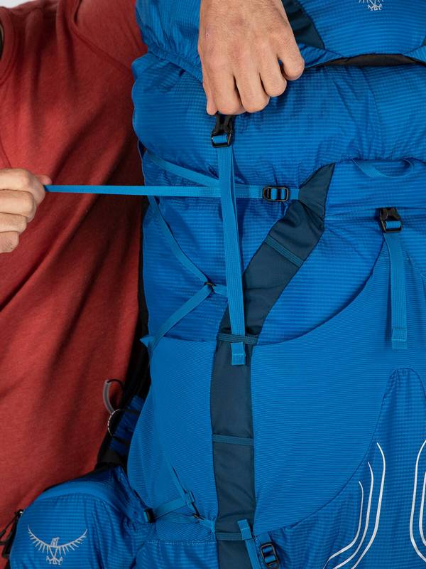 Sac &agrave; dos Exos/Eja Osprey: sangles de compression
