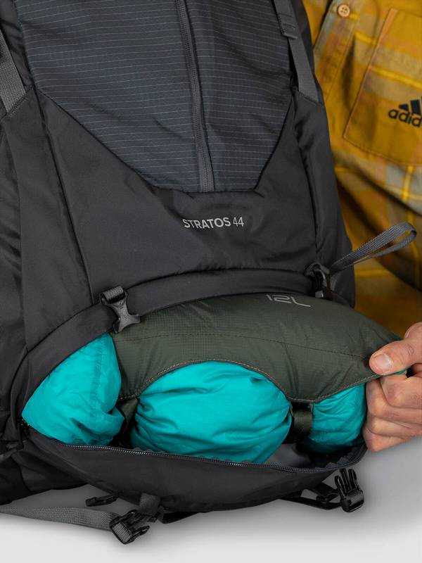 Stratos/Sirrus Osprey backpack: sleeping bag compartment