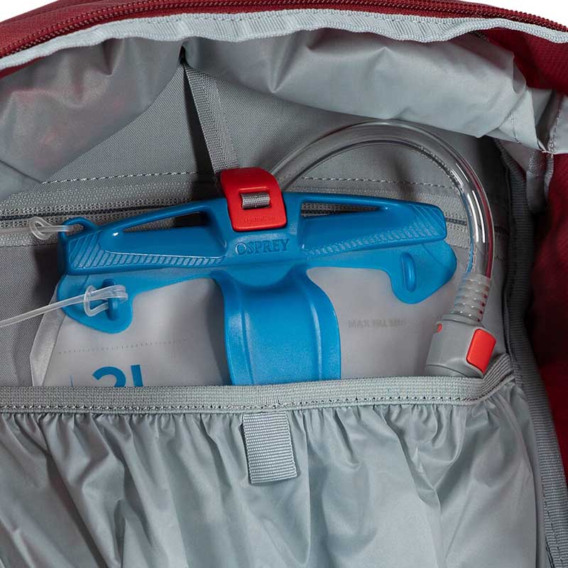 Hikelite Osprey Backpack: Hydraclip-f&auml;ste f&ouml;r enklare tankupph&auml;ngning